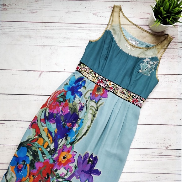 Anthropologie Dresses & Skirts - ANTHROPOLOGIE Floreat Manor Gates Floral Dress 6